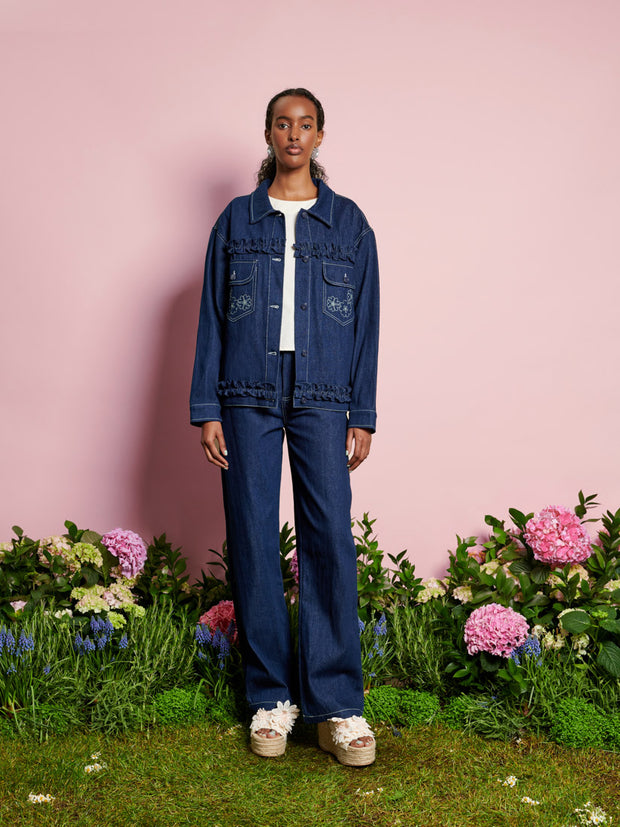 <b>DREAM</b> Rosie Denim Embroidery Jacket