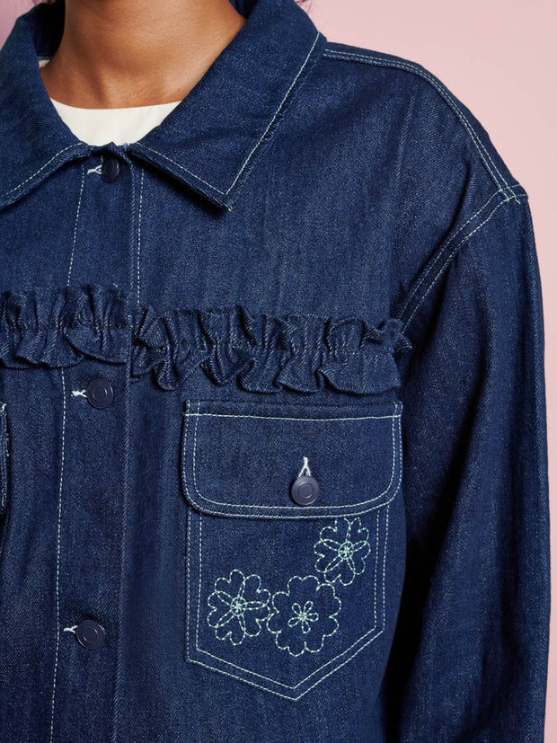 <b>DREAM</b> Rosie Denim Embroidery Jacket