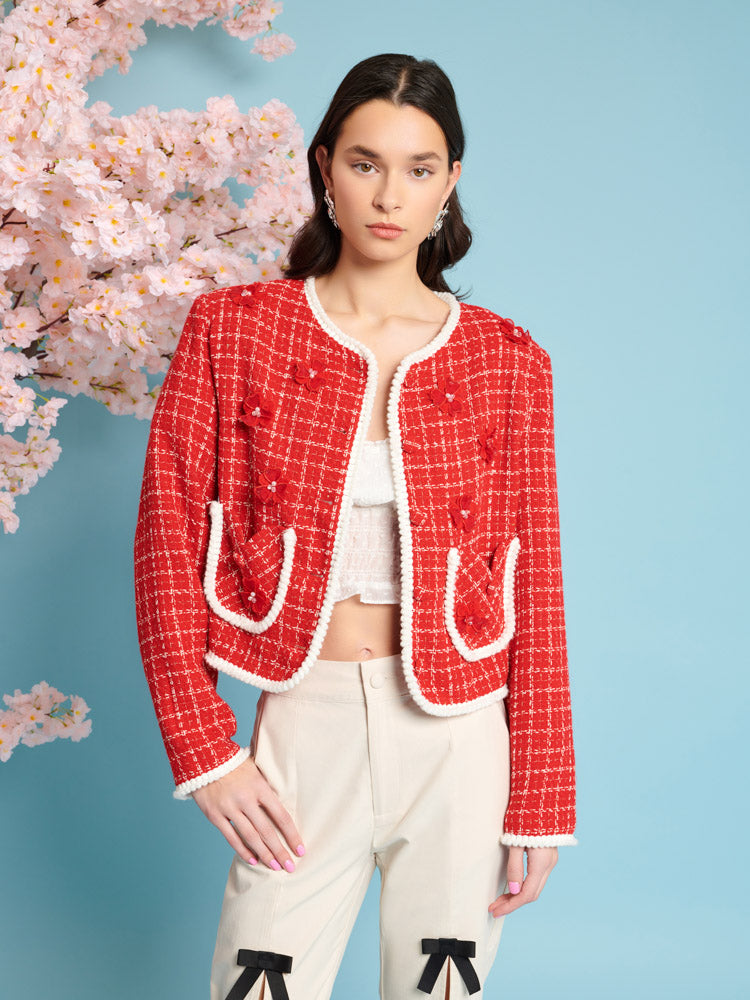 Sweet Cherry Tweed Jacket – Sister Jane