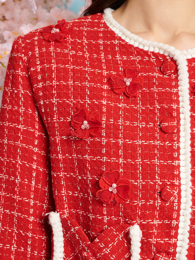 Sweet Cherry Tweed Jacket – Sister Jane