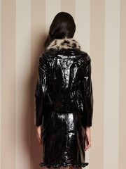 Lunette PU Jacket High Shine Black / Z