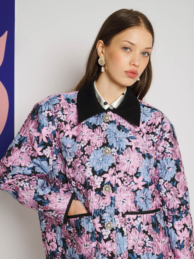 Floral Canvas Jacquard Jacket – Sister Jane