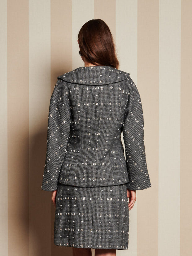 Parlour Tweed Jacket Dark Grey / Z
