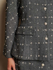 Parlour Tweed Jacket Dark Grey / Z