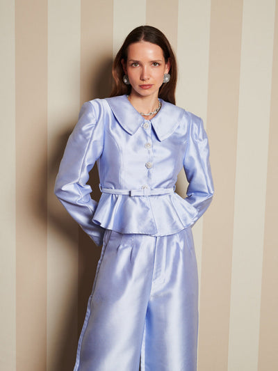 Haven Peplum Jacket Cornflower Blue / Z