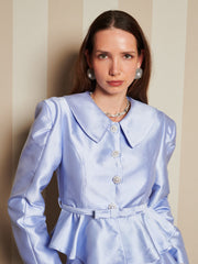 Haven Peplum Jacket Cornflower Blue / Z