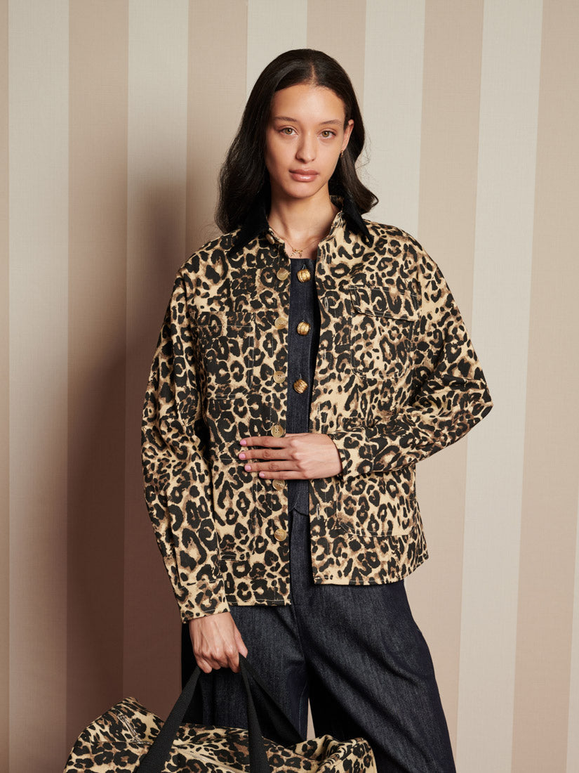 Conrad Leopard Worker Jacket – Sister Jane