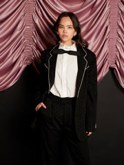 Frankie Polka Dot Single Breasted Blazer Coal Black / Z