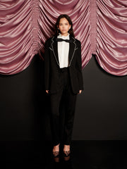 Frankie Polka Dot Single Breasted Blazer Coal Black / Z