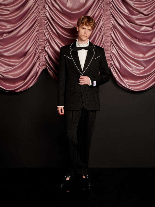 Frankie Polka Dot Single Breasted Blazer