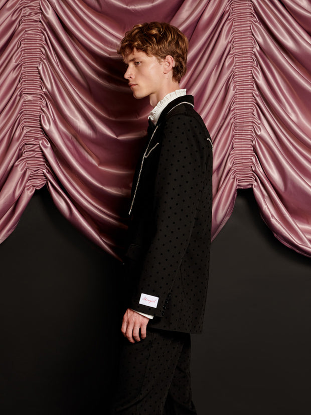Frankie Polka Dot Single Breasted Blazer