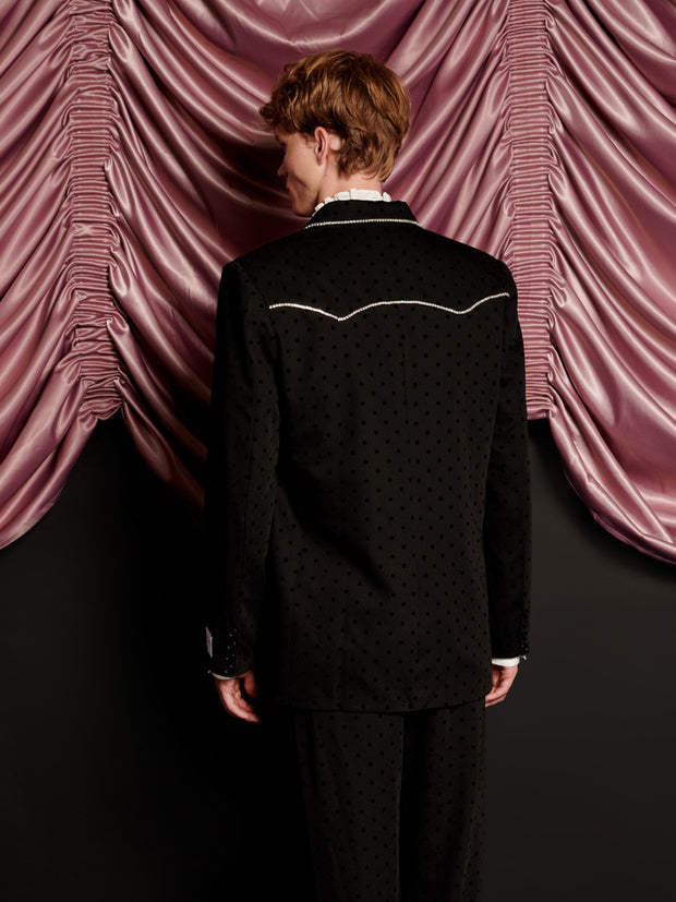 Frankie Polka Dot Single Breasted Blazer