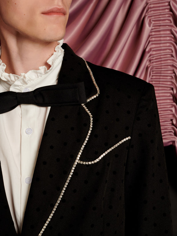 Frankie Polka Dot Single Breasted Blazer