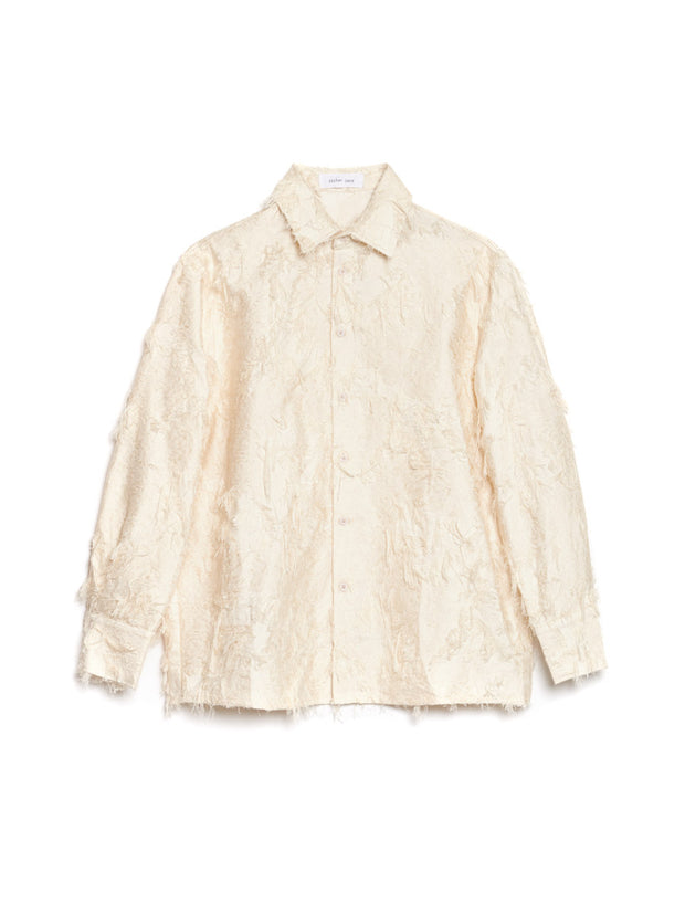 Lens Frayed Overshirt