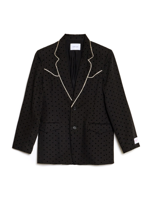 Frankie Polka Dot Single Breasted Blazer