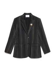 Richie Stripe Single Breasted Blazer