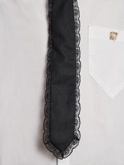 Prince Lace Trim Tie