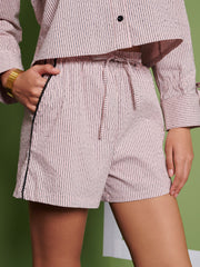 <b> Ghospell </b> Dara Stripe Shorts