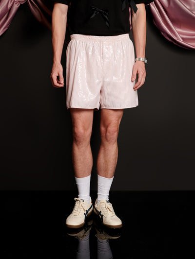 Rowan Sequin Stripe Shorts