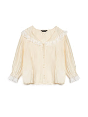 Silken Collar Blouse