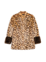 Malone Faux Fur Leopard Coat