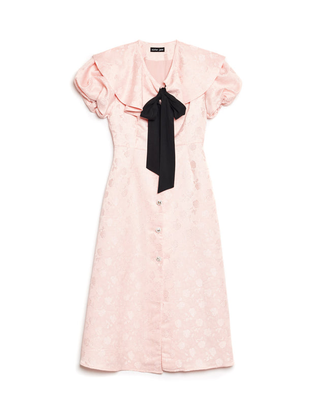 Hazel Jacquard Midi Dress