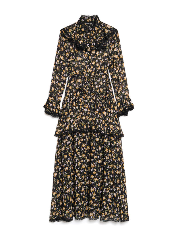 Windswept Floral Maxi Dress