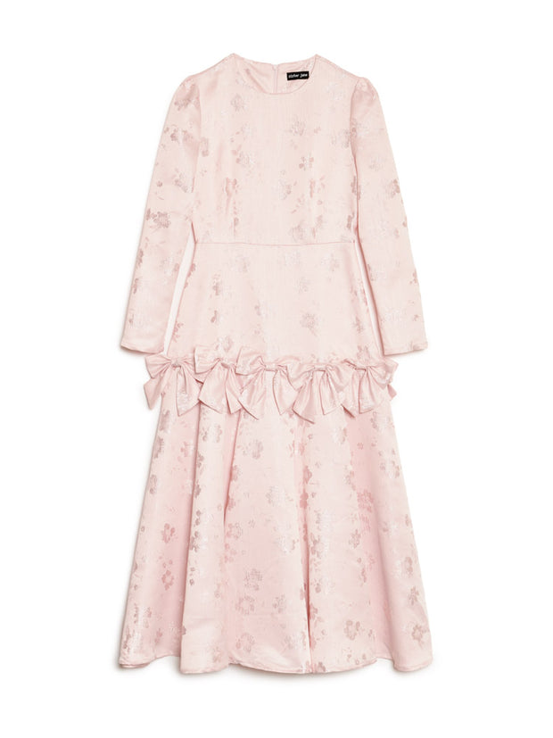 Gloss Jacquard Midi Dress