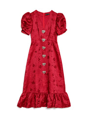 Carnival Hearts Midi Dress