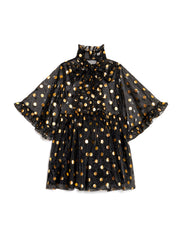Swing Spot Organza Mini Dress