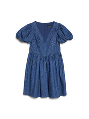 Daze Embellished Denim Mini Dress