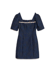 Frame Jacquard Mini Dress