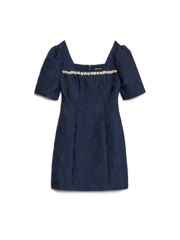 Frame Jacquard Mini Dress