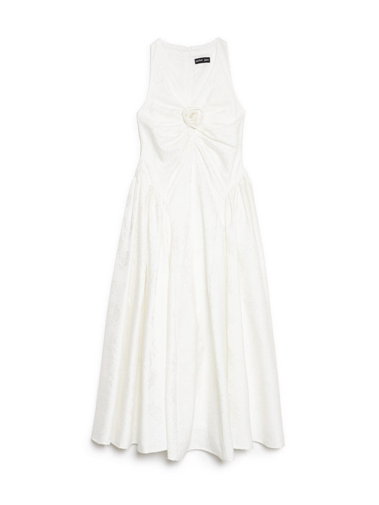 Lily Jacquard Rosette Midi Dress – Sister Jane