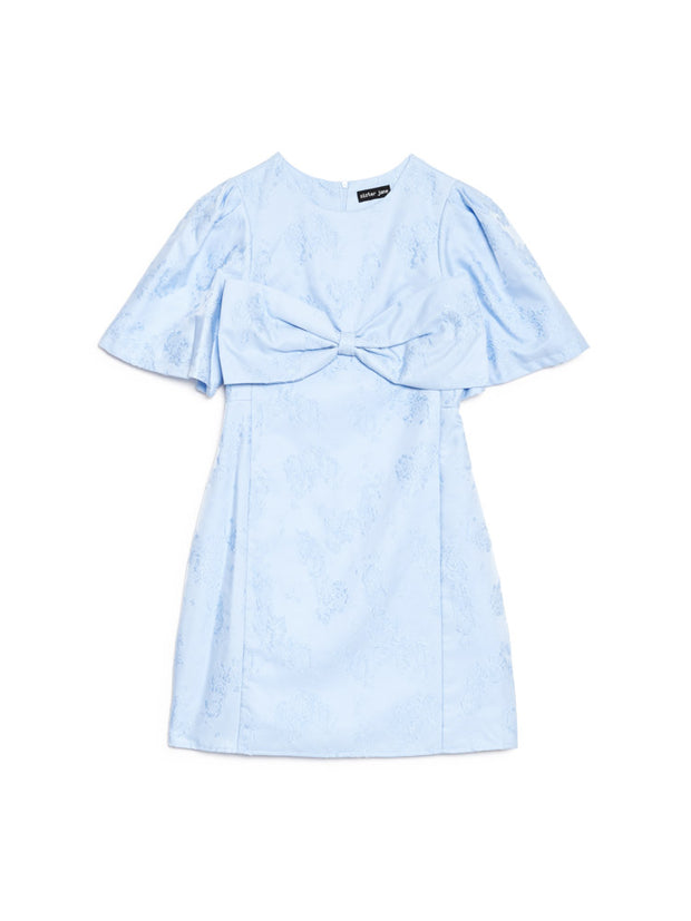 Sweet Pea Jacquard Mini Dress Baby Blue / L+