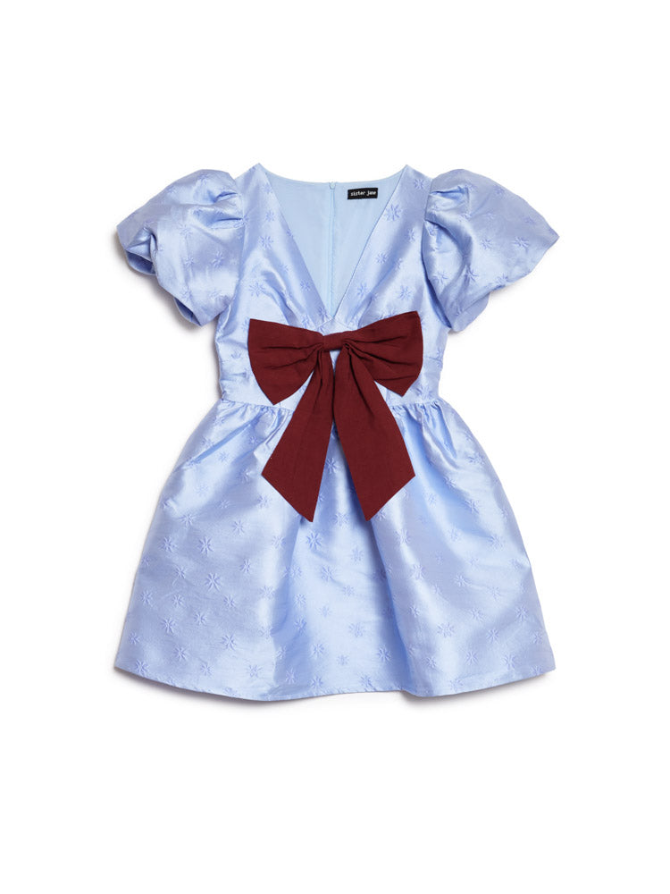 sister jane blue bow dress Adele Mini – cocktail dresses for wedding Size:Size 12 it ensures breathability and Puff Sleeve Bachelorette Red
