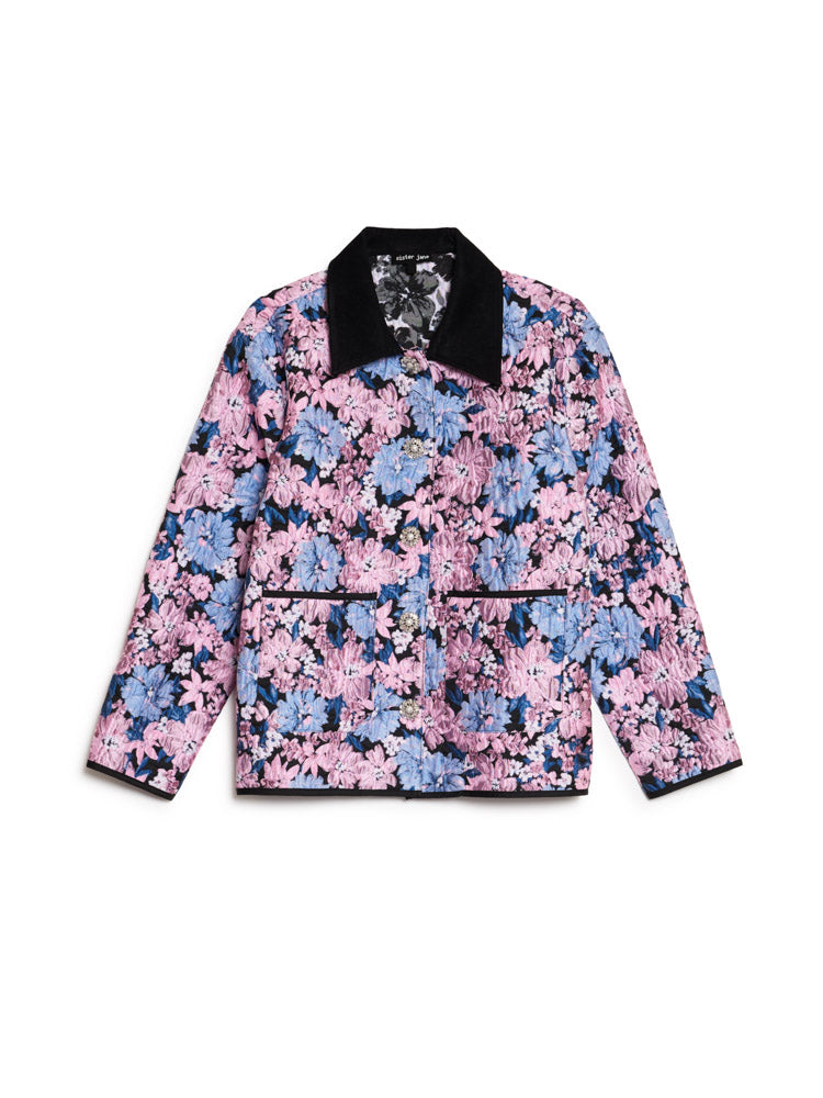 Mame Floral Jacquard Jacket パープル Floral Canvas Jacquard Jacket – Sister Jane