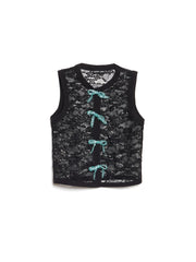 Eclipse Lace Bow Top