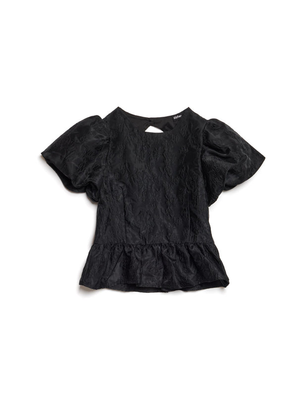 Screenplay Jacquard Bow Top