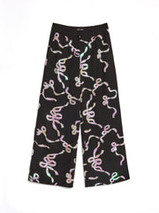 Ripple Bow Embellished Trousers