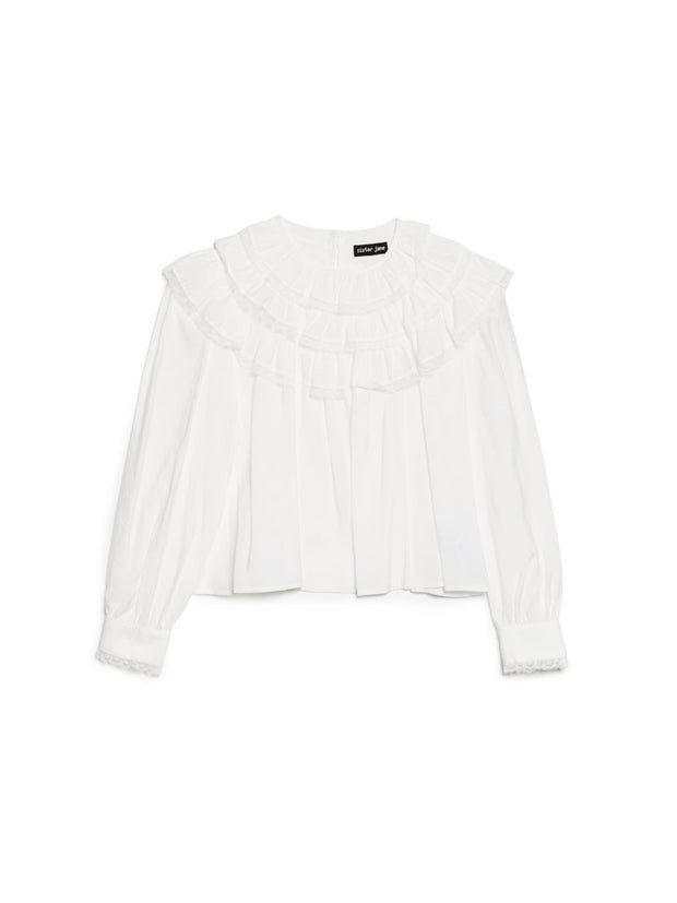 Chamber Ruffle Top