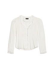 Powdered Ruffle Blouse