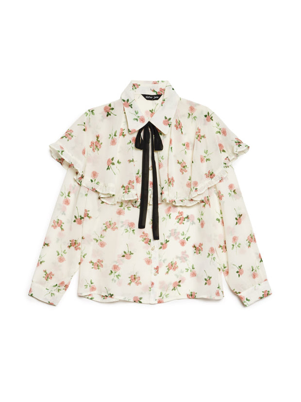 Bay Flora Cape Blouse