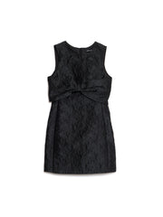 Frieze Jacquard Bow Dress