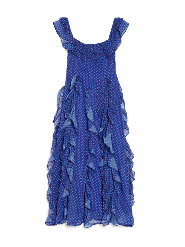 Aster Flounce Maxi Dress