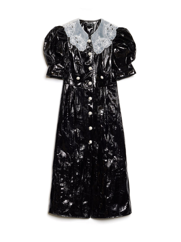 Lunette PU Midi Dress