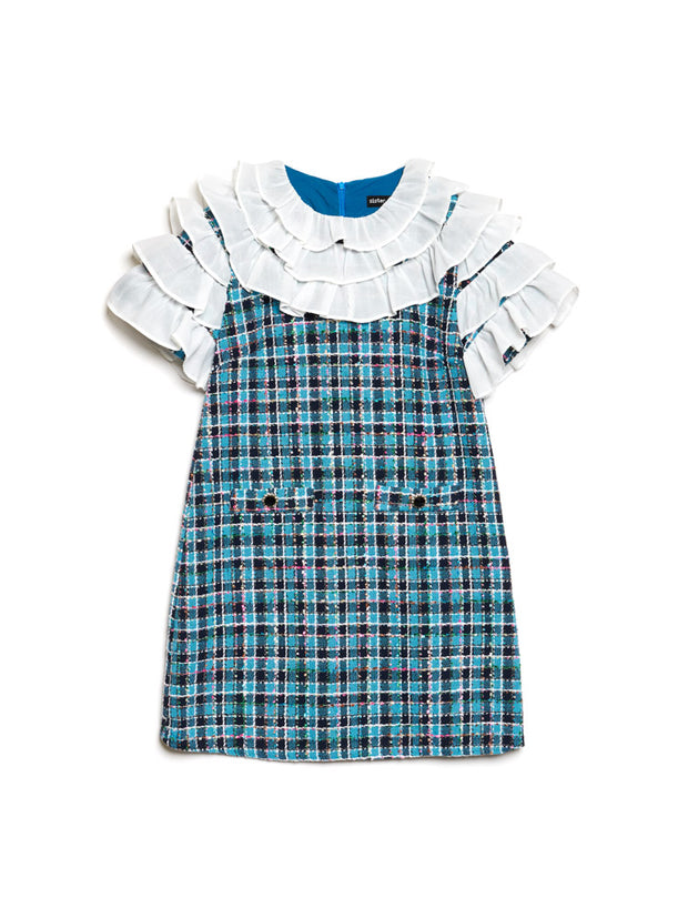 Chamber Tweed Check Mini Dress