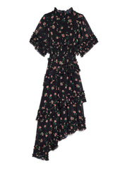 Rose Way Asymmetric Dress