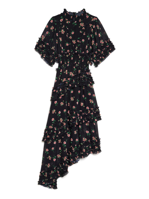 Rose Way Asymmetric Dress