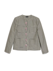 Petal Houndstooth Jacket